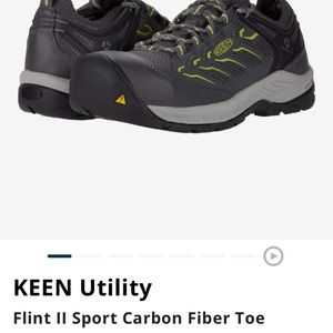 Womens size 7.5, Keen Utility, carbon toe, athletic style work  shoes